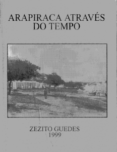 Capa do livro Arapiraca Através do Tempo, do historiador Zezito Guedes