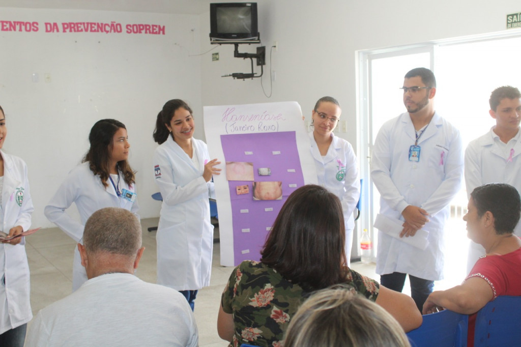 Palestras e orientações foram realizadas na UBS Baixão (Foto: Samuel Alves)