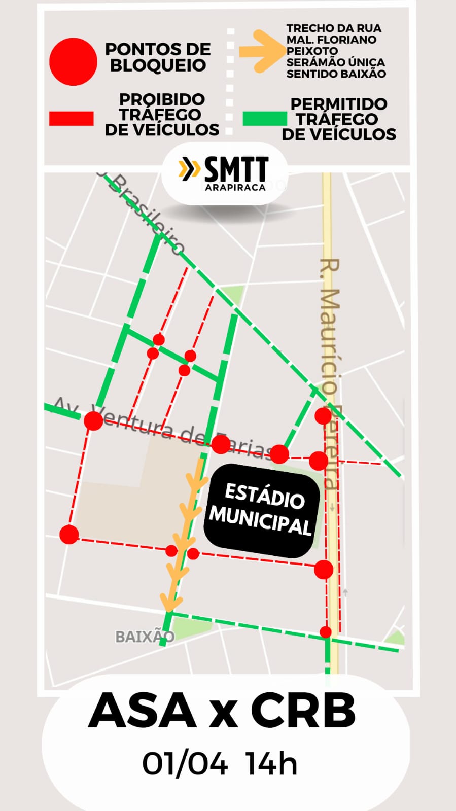 ASA x CRB: SMTT divulga estratégia para segurança no trânsito - Prefeitura  de Arapiraca