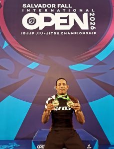 Alexandre Negão durante competição de Jiu-Jitsu